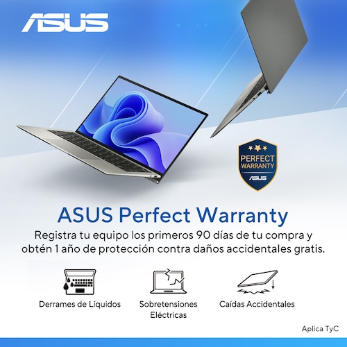Laptop Asus 14" Vivobook L1404Fa-Nk286W R3-7320U 8G 512Ssd +Mochila y Mouse