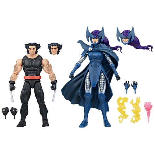 Marvel Set de Figuras Wolverine y Psylocke