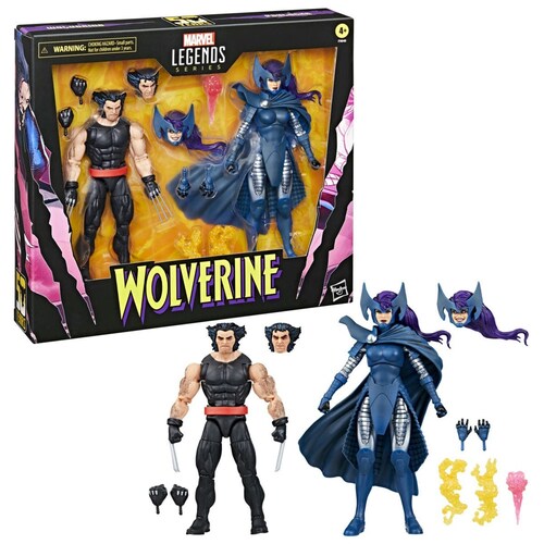 Marvel Set de Figuras Wolverine y Psylocke