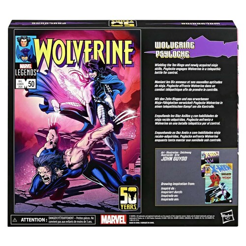 Marvel Set de Figuras Wolverine y Psylocke