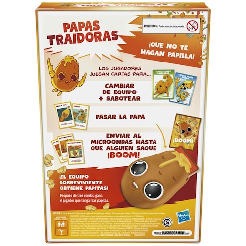 Hasbro Games Juego de Cartas Papas Traidoras