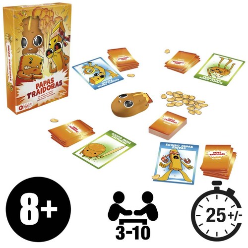 Hasbro Games Juego de Cartas Papas Traidoras