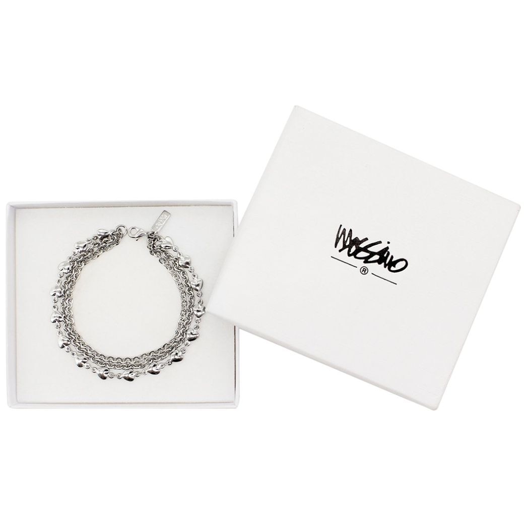Pulsera con Cadena de Corazones Y Multicadenas Mossimo