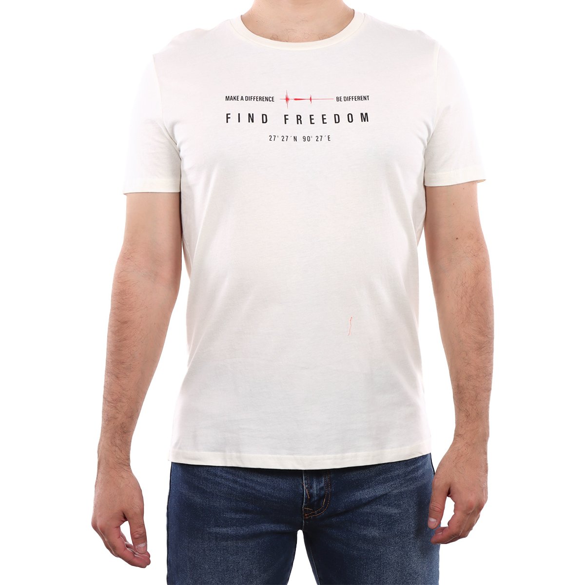 Playera Estampado Find Freedom Fukka para Hombre