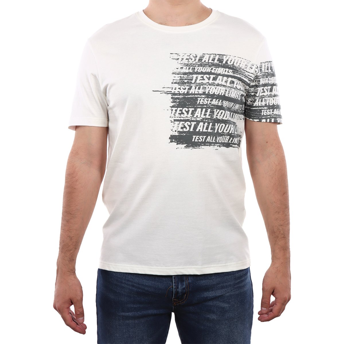 Playera Estampado All Your Limits Fukka para Hombre