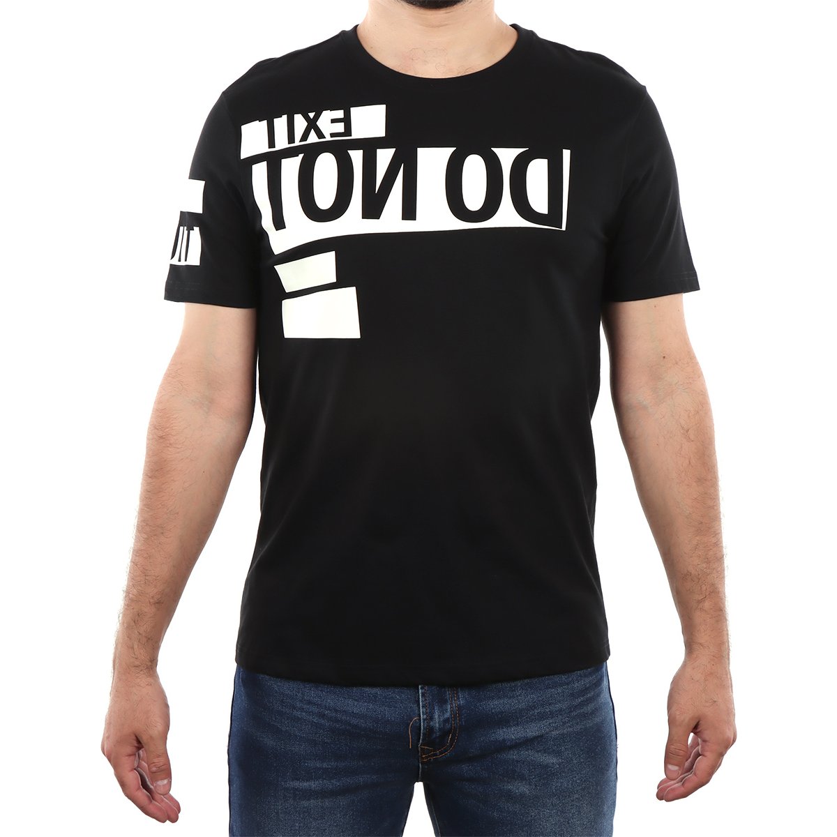 Playera Estampado Invertido Do Not Exit Fukka para Hombre