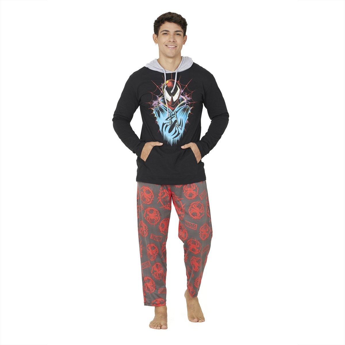 Pijama Hoodie con Capucha Diseño Spiderman para Hombre                    