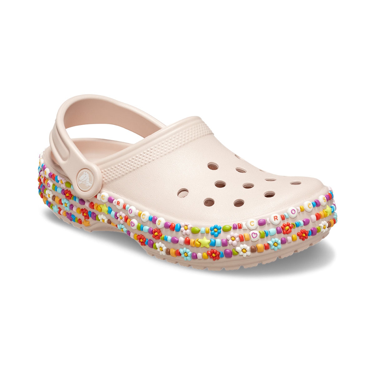 Sueco Beaded Band con Correa 13-17 Rosa Crocs