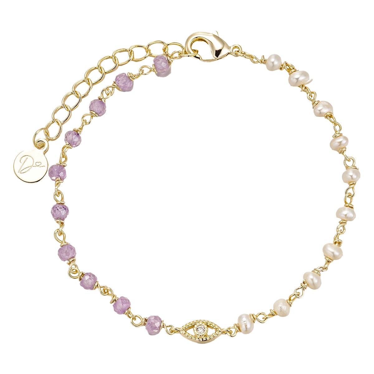 Pulsera Ojo Turco Y Perlitas Dímelo con Amor