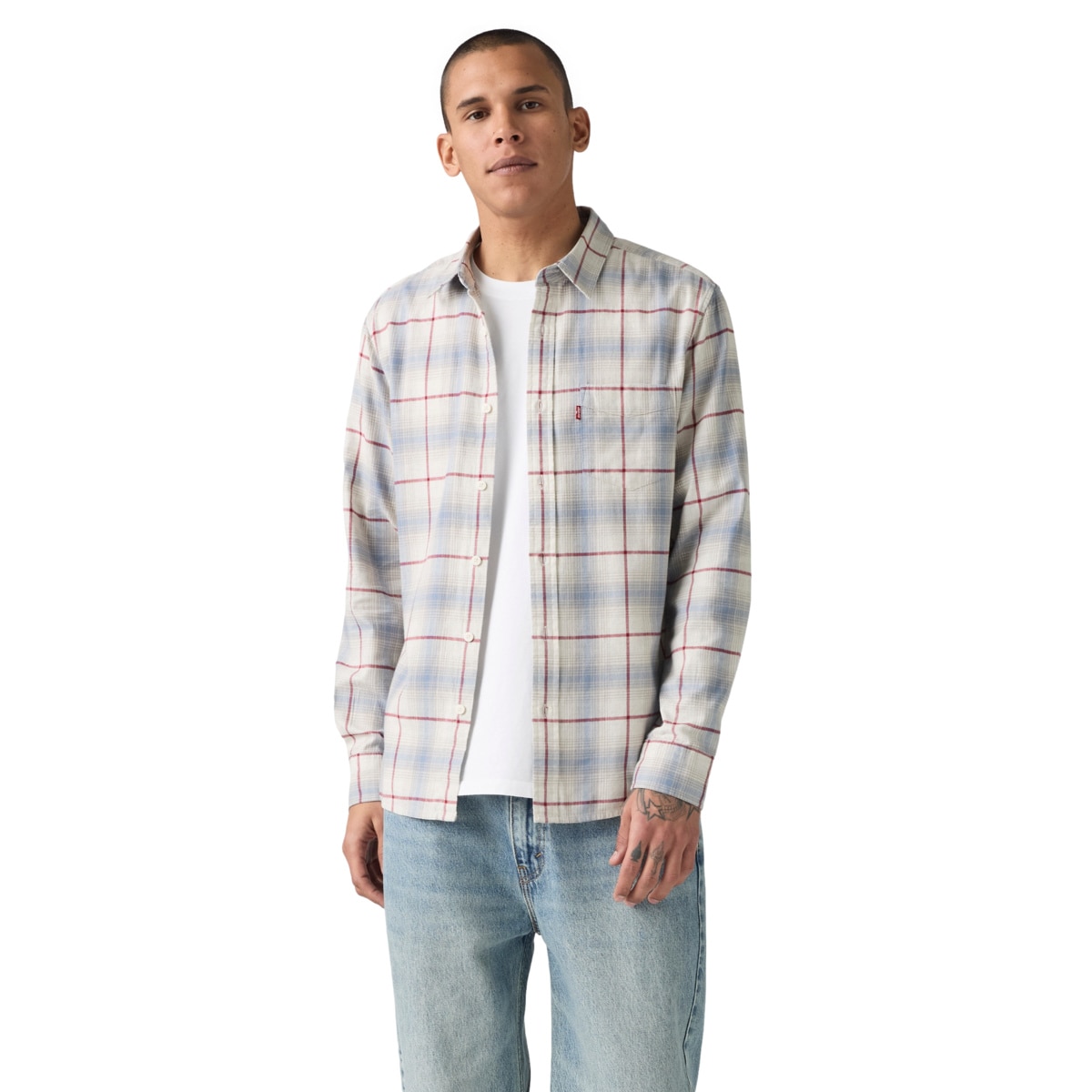 Camisa Franela Regular Fit Levi's Manga Larga para Hombre