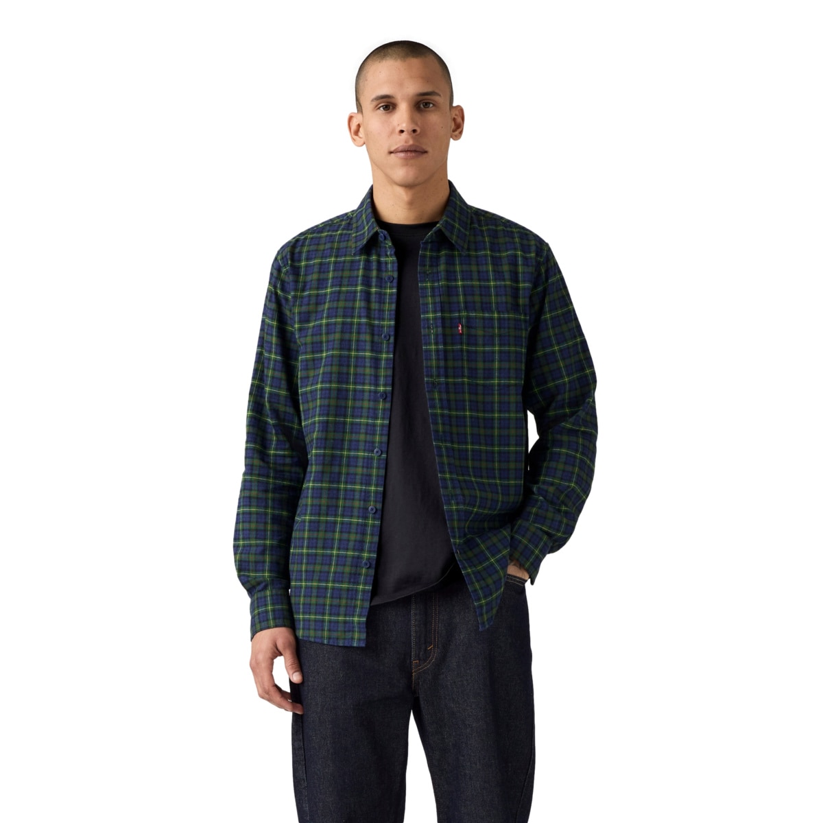 Camisa Franela Regular Fit Levi's Manga Larga para Hombre