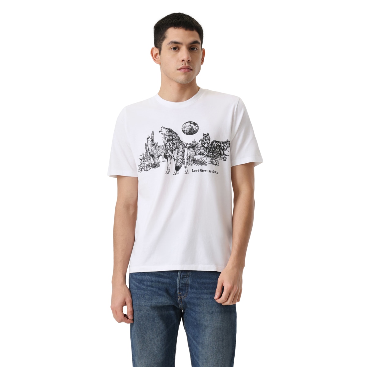 Playera Regular Fit con Gráfico Levi's Manga Corta para Hombre