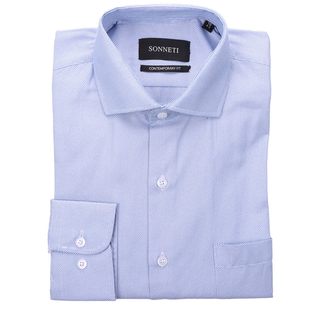 Camisa Azul Formal a Puntos Sonneti para Hombre