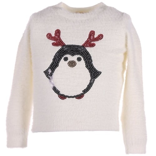 Suéter Navideño con Pingüino de Lentejuelas Fukka para Bebé