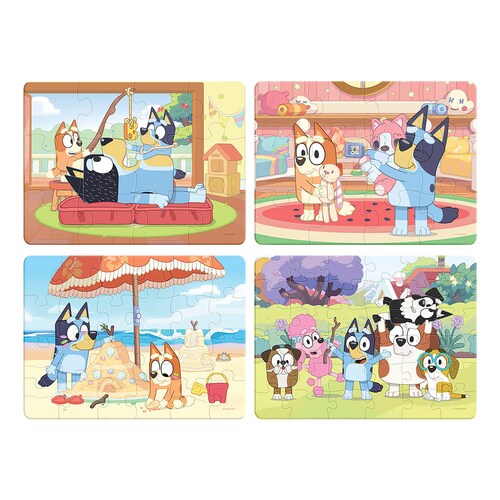 Rompecabezas 4 en 1 Bluey Novelty