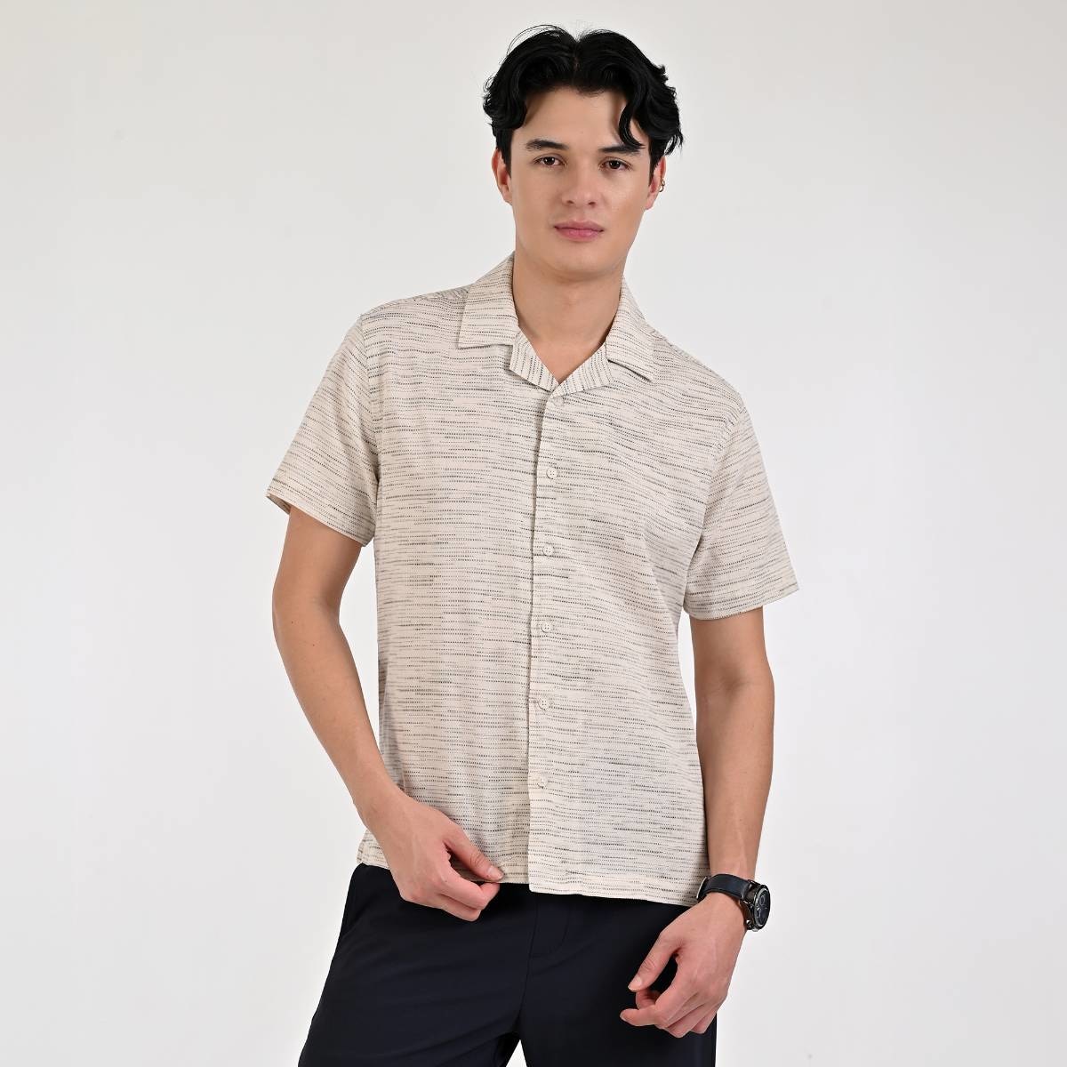 Camisa Slim Fit  Supply Manga Corta para Hombre
