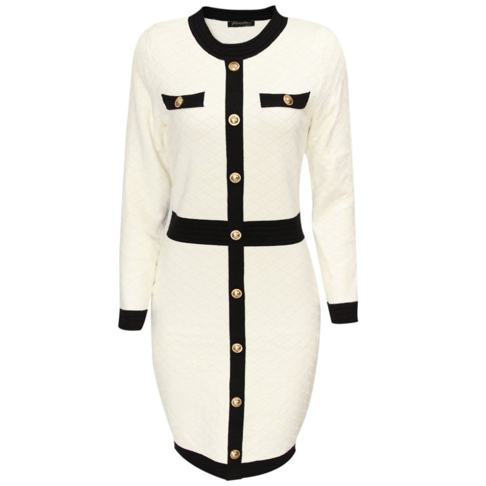 Vestido de Punto con Vivos Philosophy Jr Collec   para Mujer