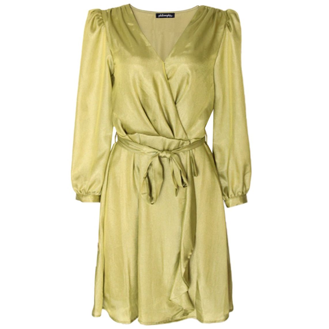 Vestido Corto Talle Cruzado Philosophy Jr Collec para Mujer