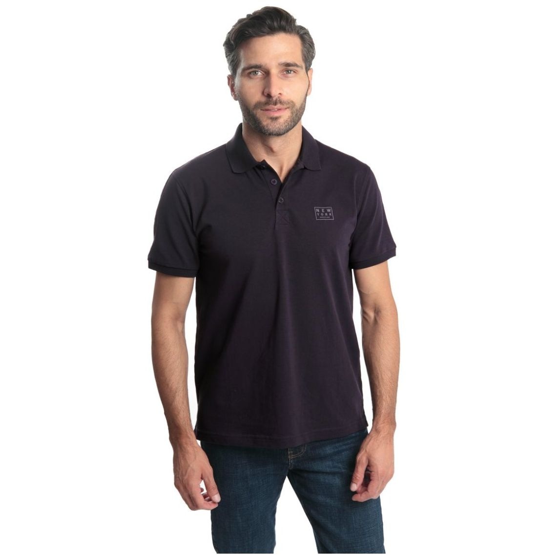 Playera Polo Regular Kenneth Cole Manga Corta para Hombre Plus
