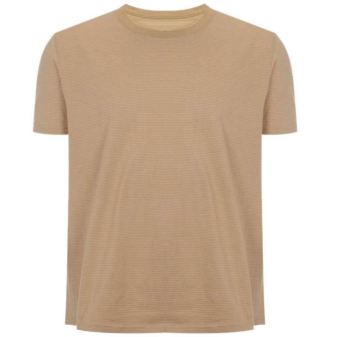 Playera Listada J. Opus Manga Corta para Hombre Plus