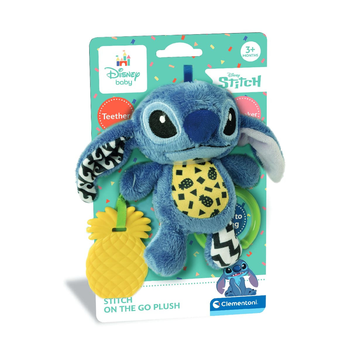 Disney Baby Stitch Soft Rattle Clementoni