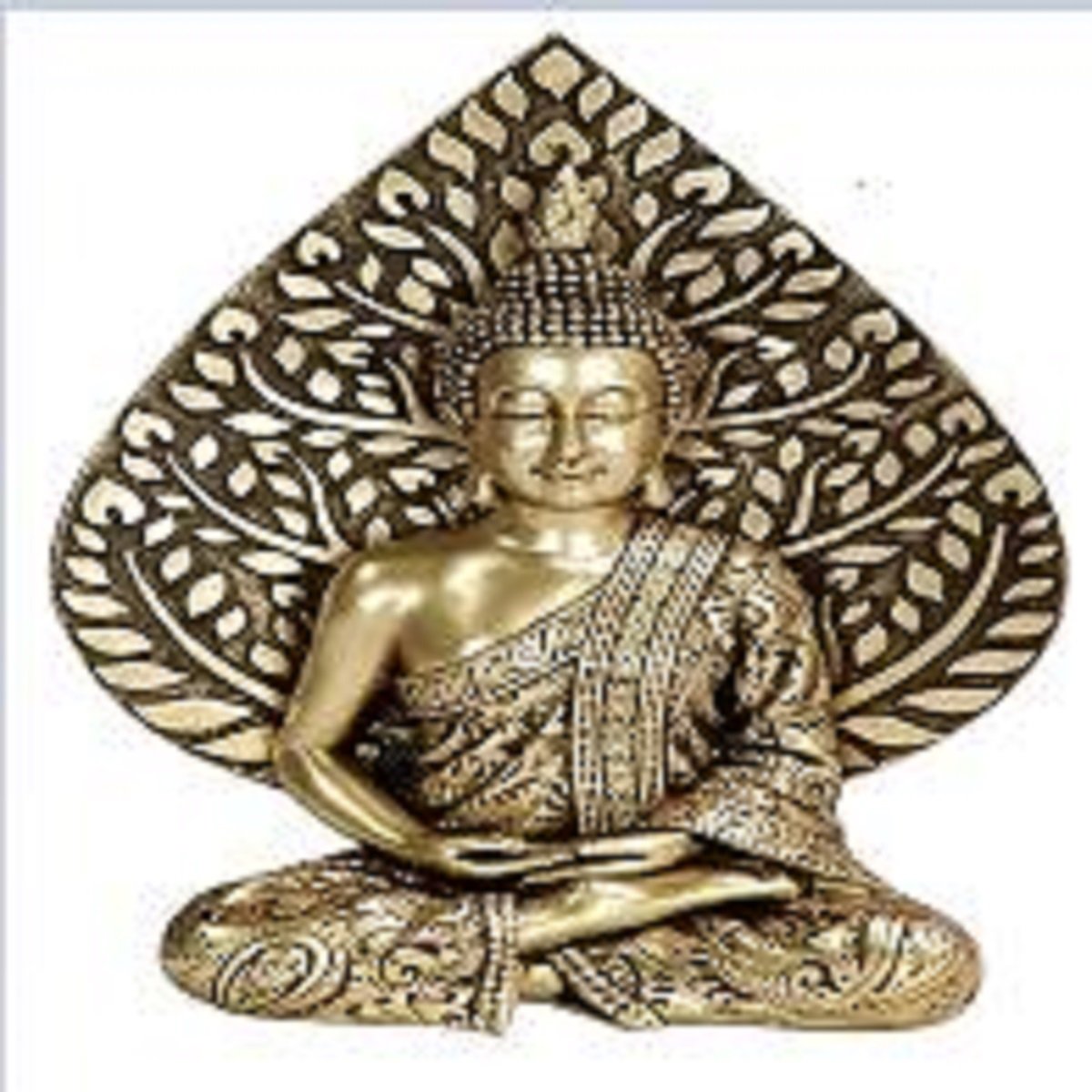 Figura Buda Árbol Bodhi 23 Cm Poliresina Dorado Home & Details