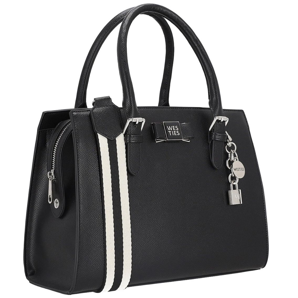 Cartera Satchel Westies Negra para Mujer