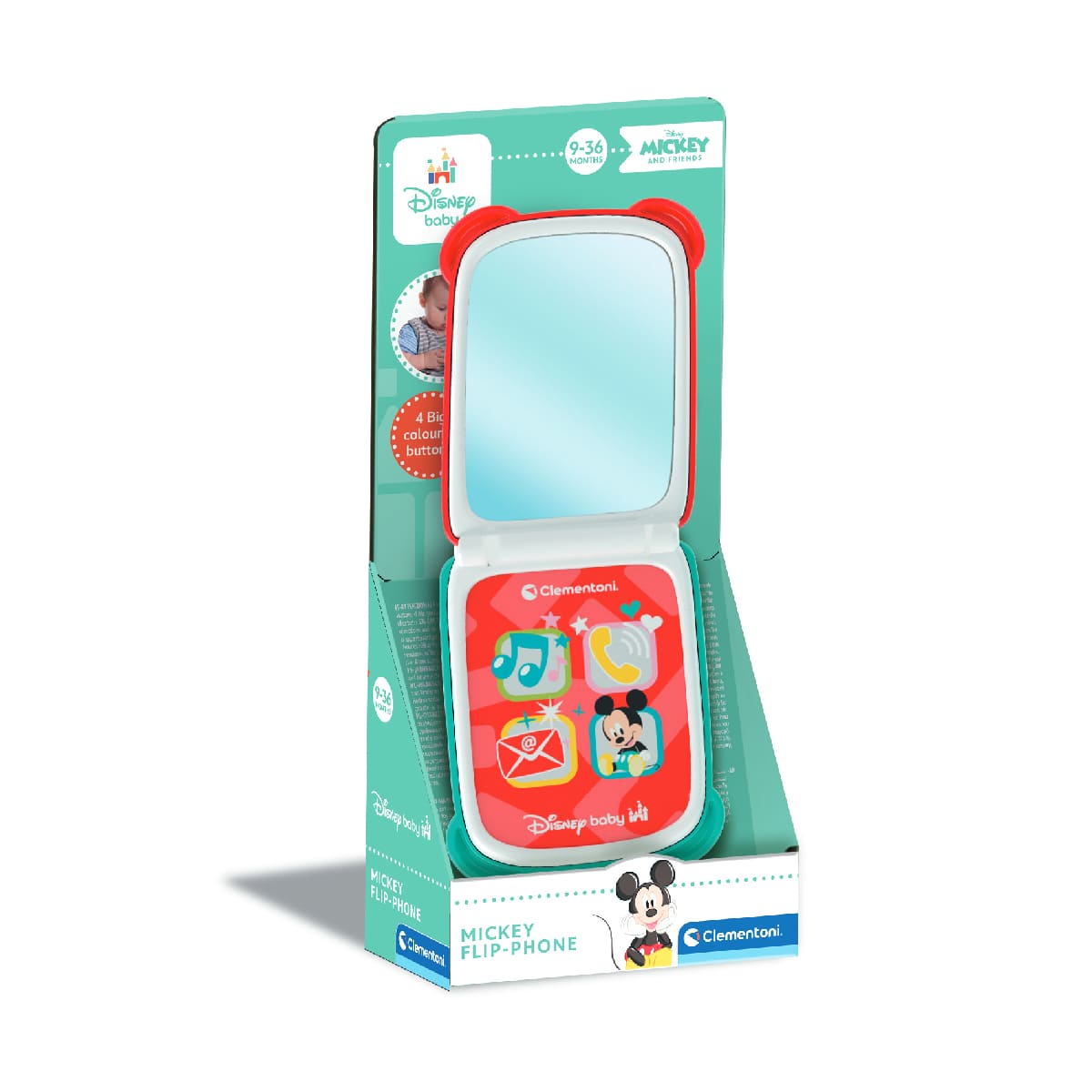 Disney Baby Mickey Telefono Flip Clementoni