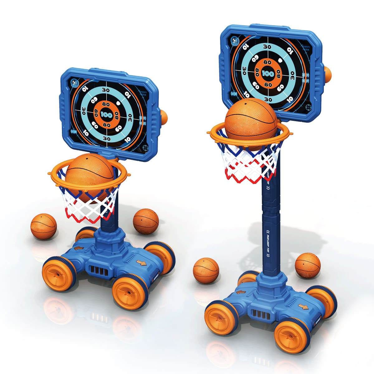 Aro de Baloncesto Electrico Movil