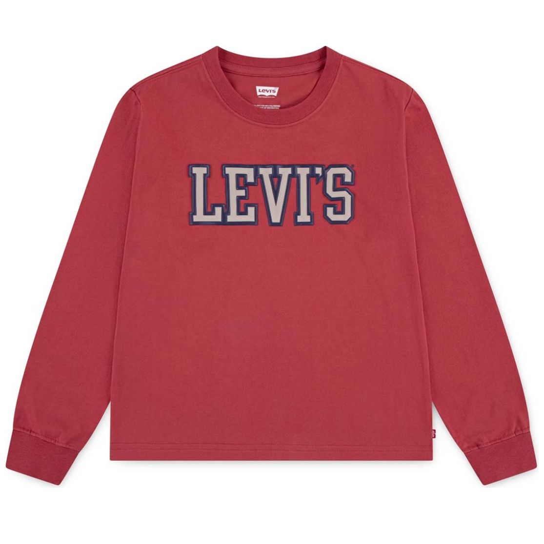Playera Manga Larga Roja Levi's para Niño