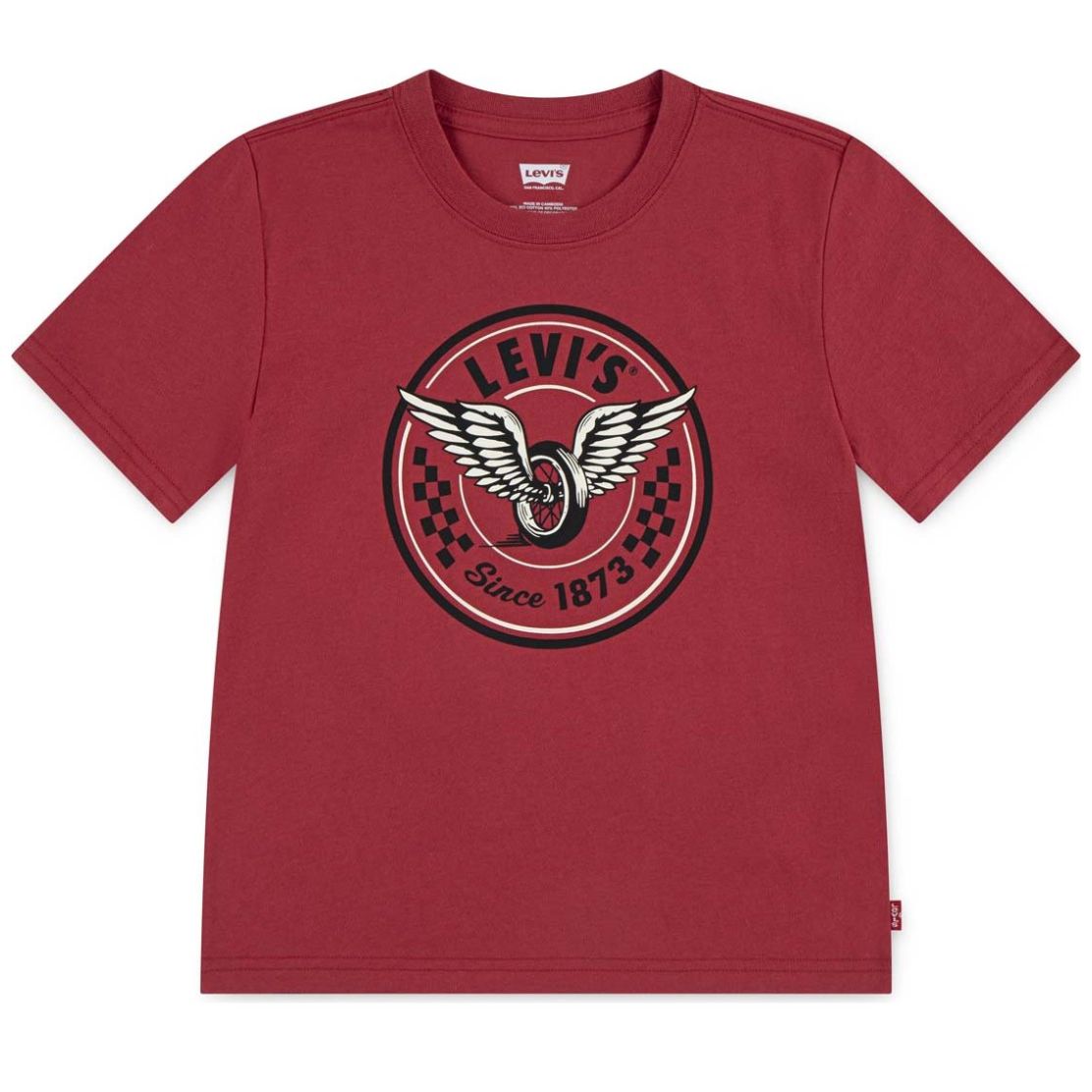 Playera Manga Corta Roja Levi's para Niño