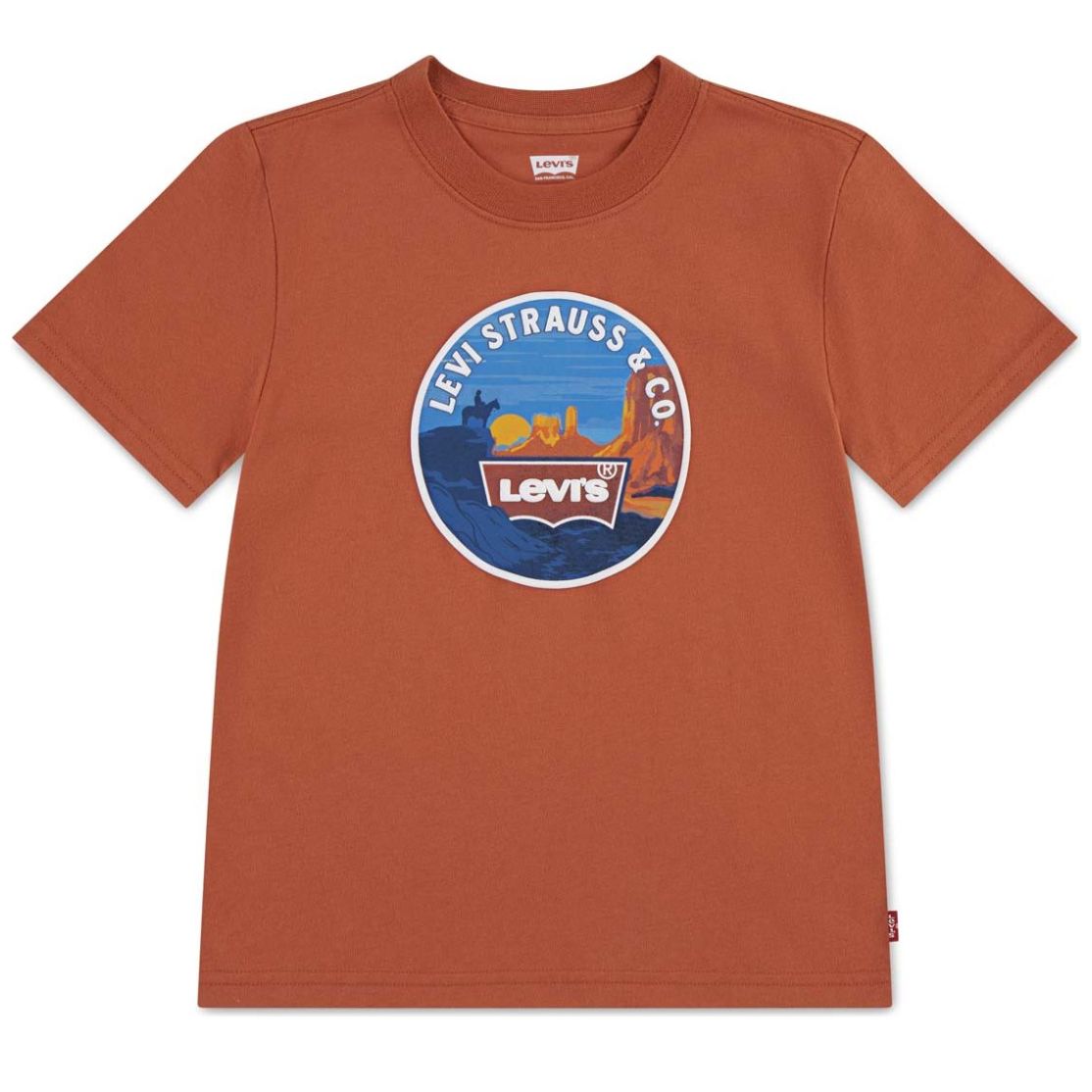Playera Manga Corta Naranja Levi's para Niño