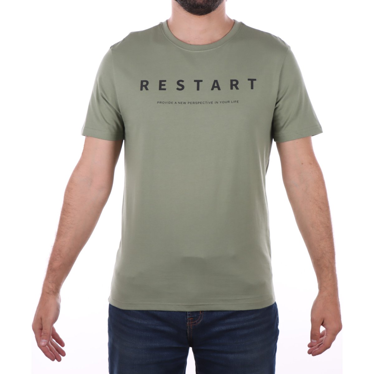 Playera Manga Corta Texto Frontal Fukka para Hombre