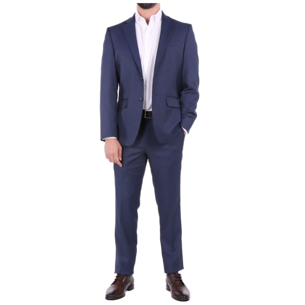 Traje Hombre Pierre Cardin Estilo Clásico Azul