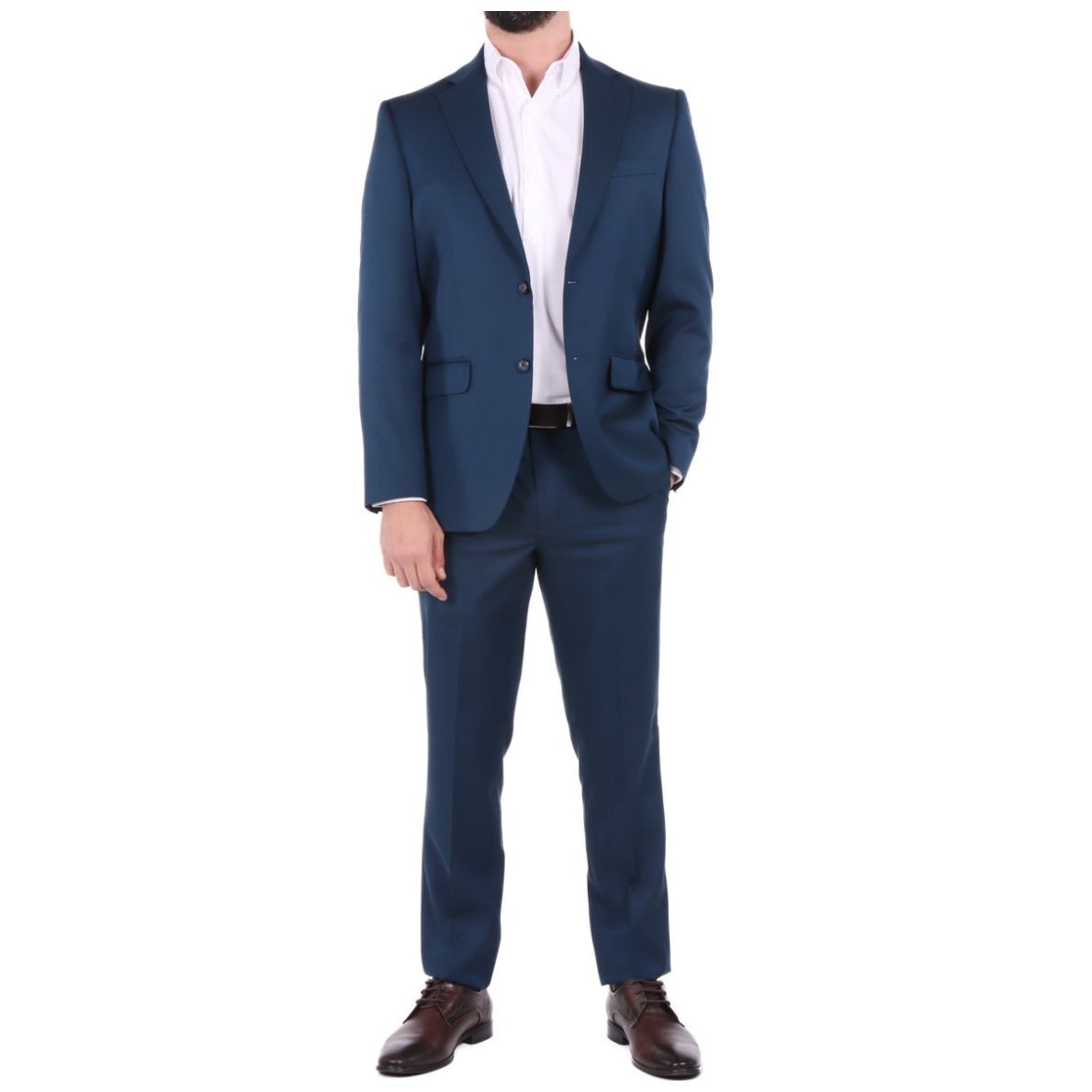 Traje Hombre Pierre Cardin Regular Fit Azul Elegante