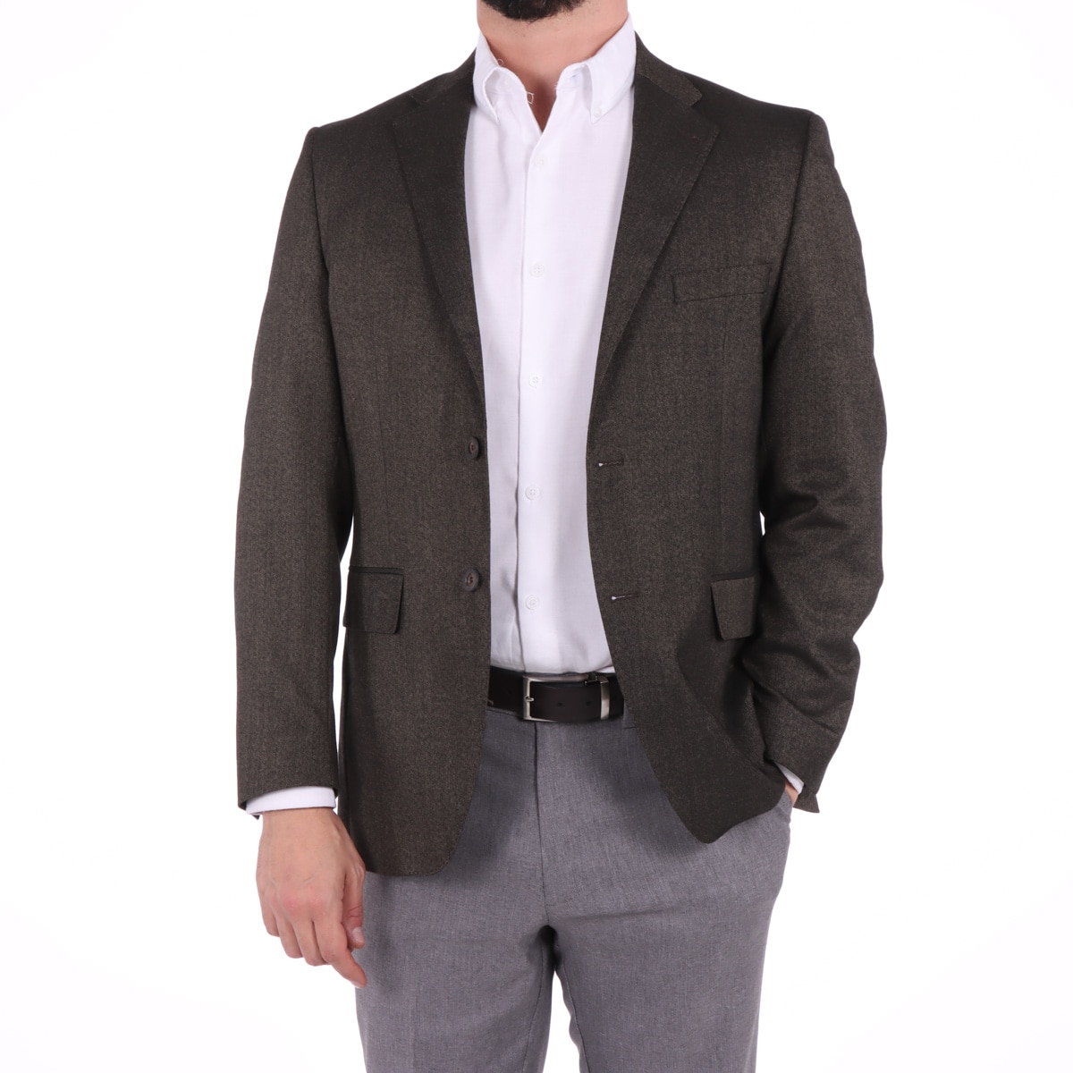 Saco Slim Fit Bruno Magnani Hombre Café