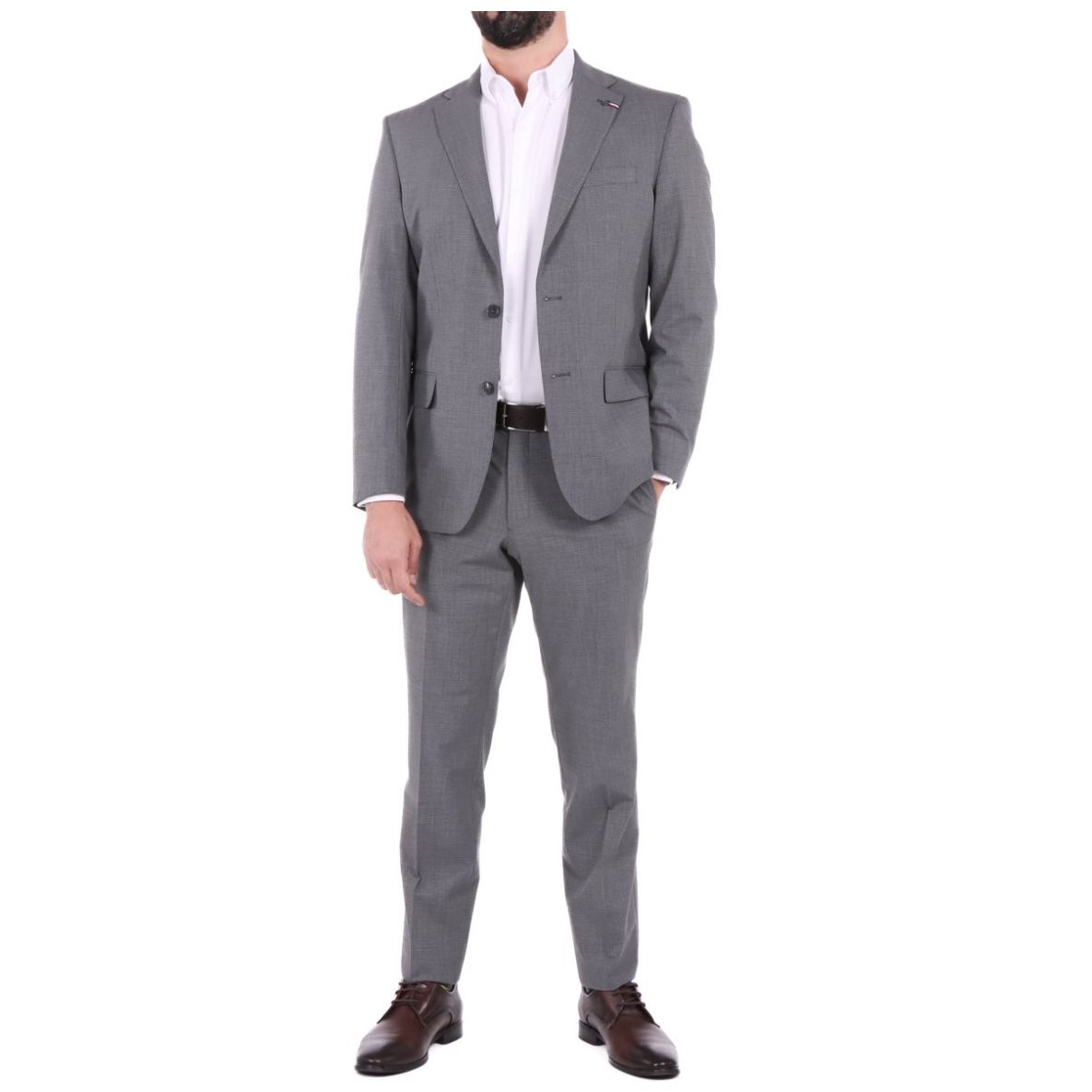 Traje Slim Fit Tommy Hilfiger Hombre Gris Formal