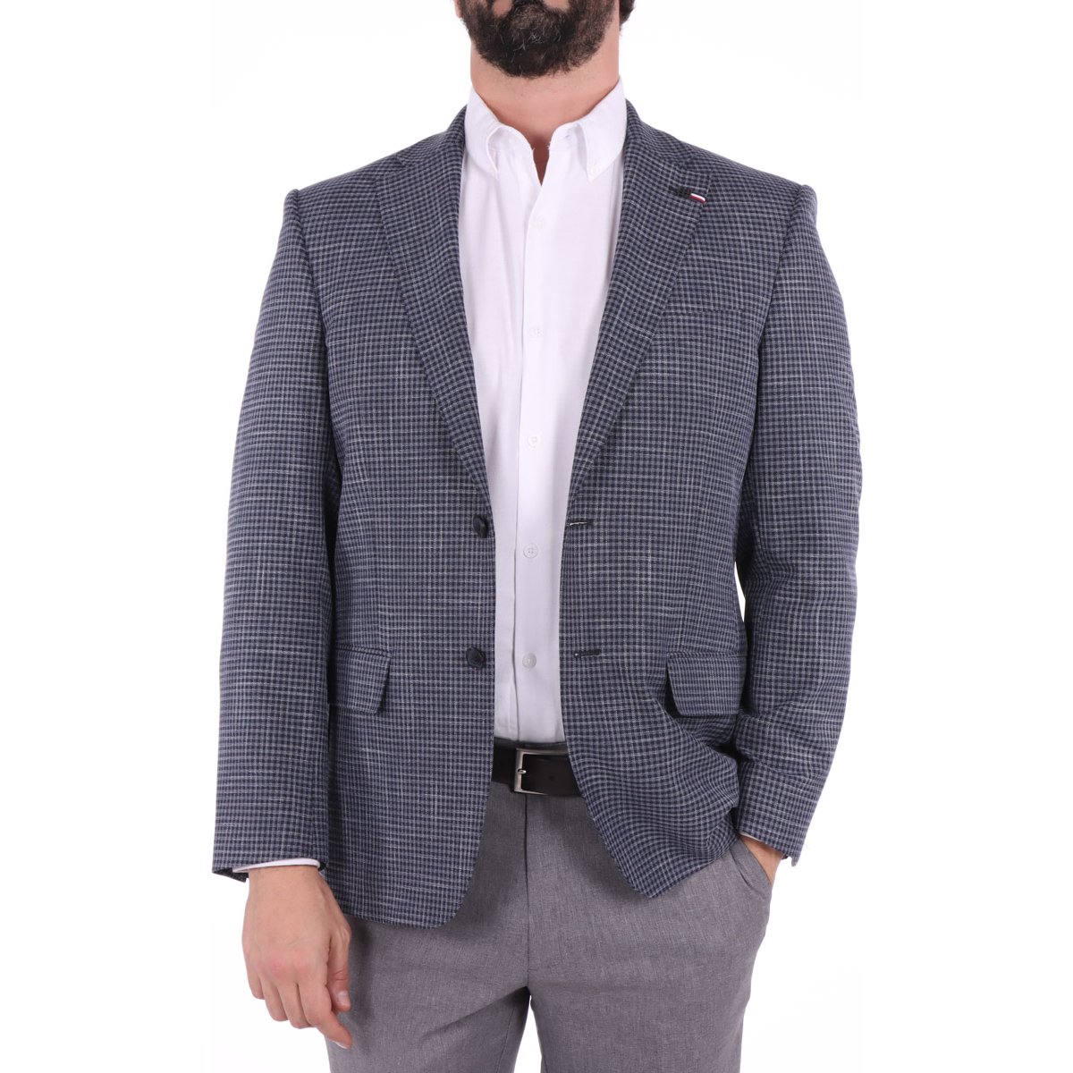 Saco Slim Fit Hombre Tommy Hilfiger Cuadros Elegante
