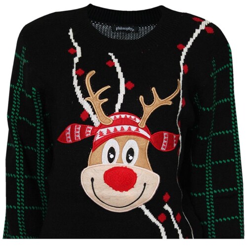Suéter Navideño Estampado Reno Philosophy Junior para Mujer Junior