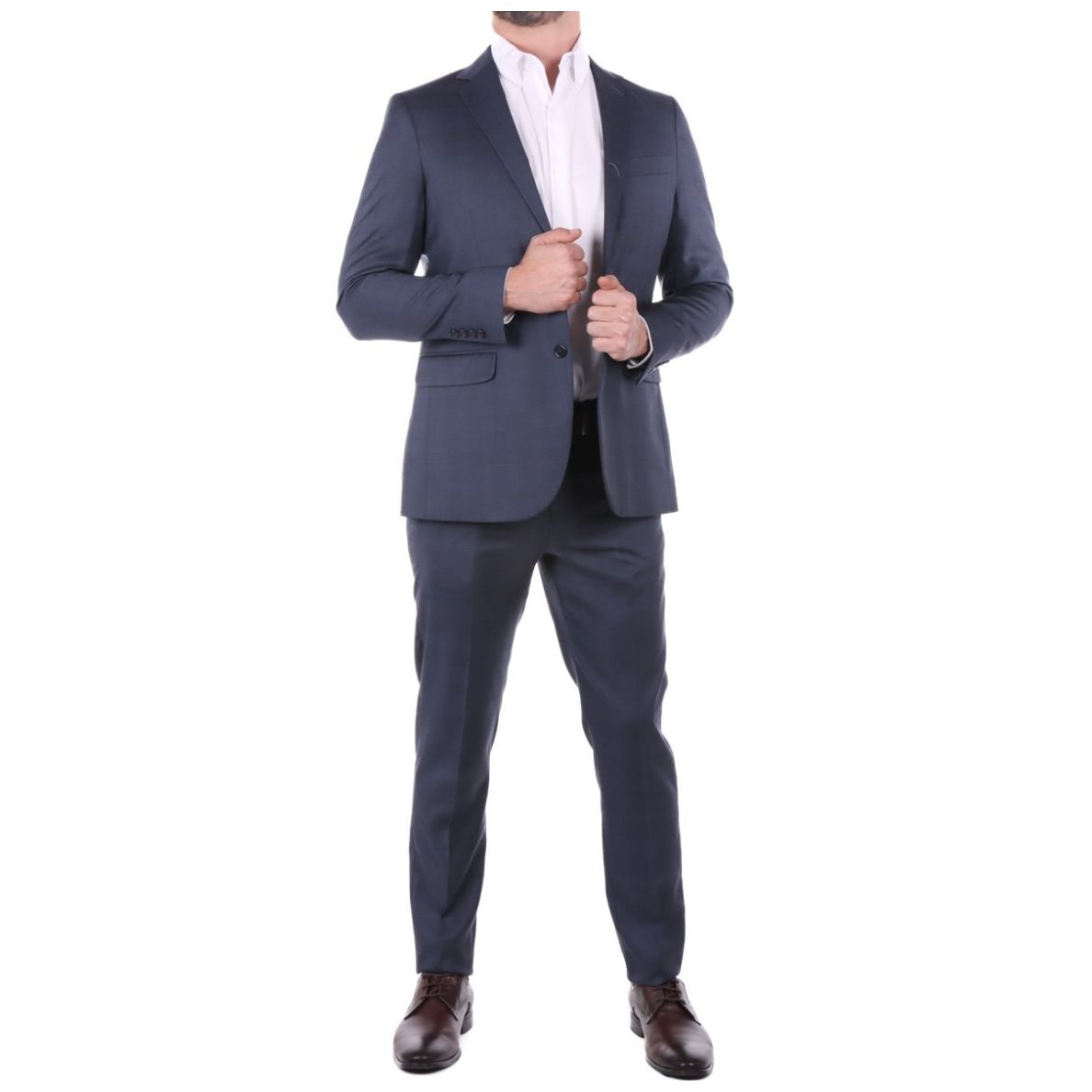 Traje Hombre Slim Fit Azul Bruno Magnani Formal