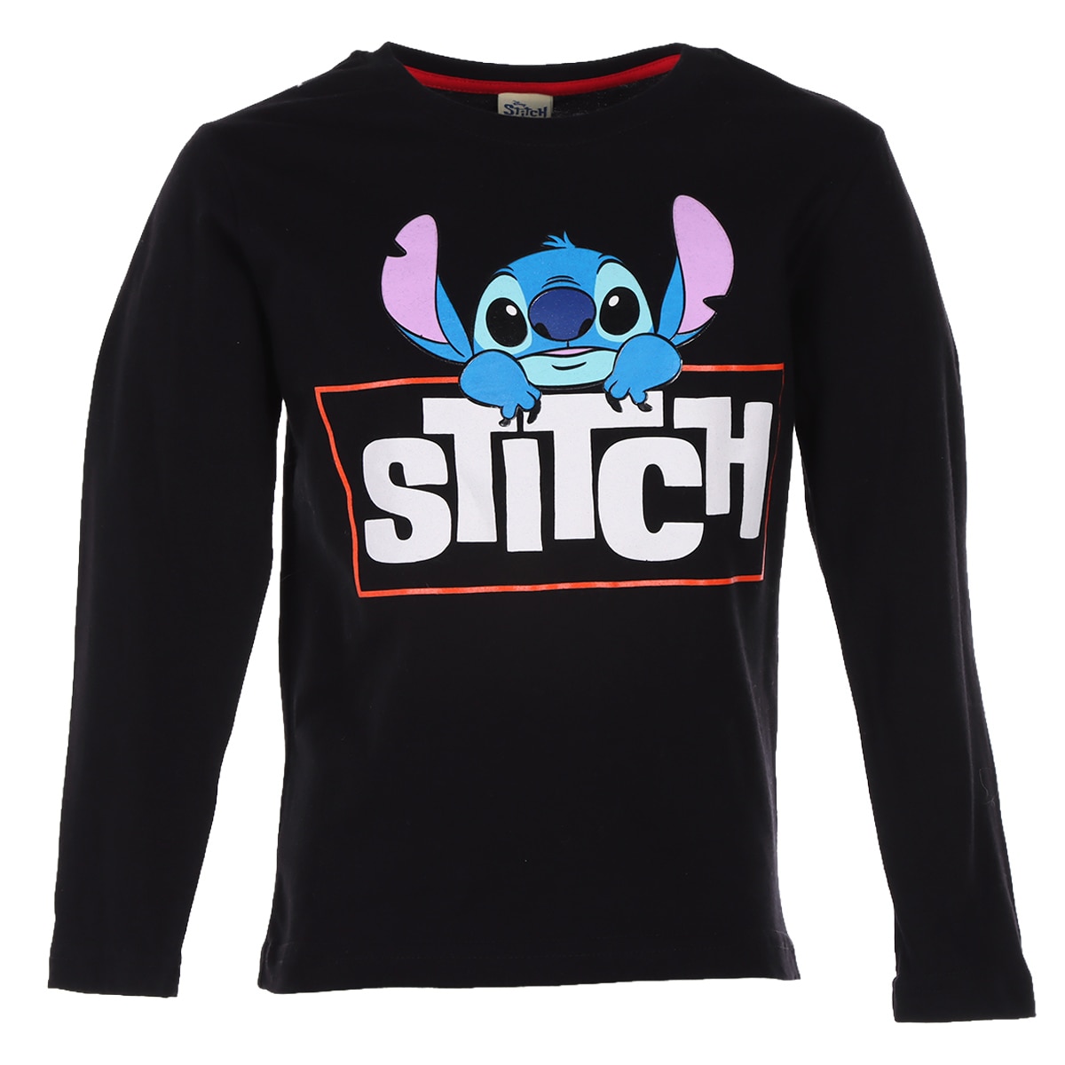 Playera Manga Larga Estampado Stitch Disney para Niño