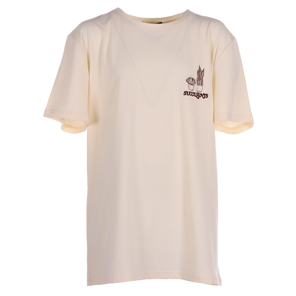 Playera Beige Suculentas Studio si para Hombre