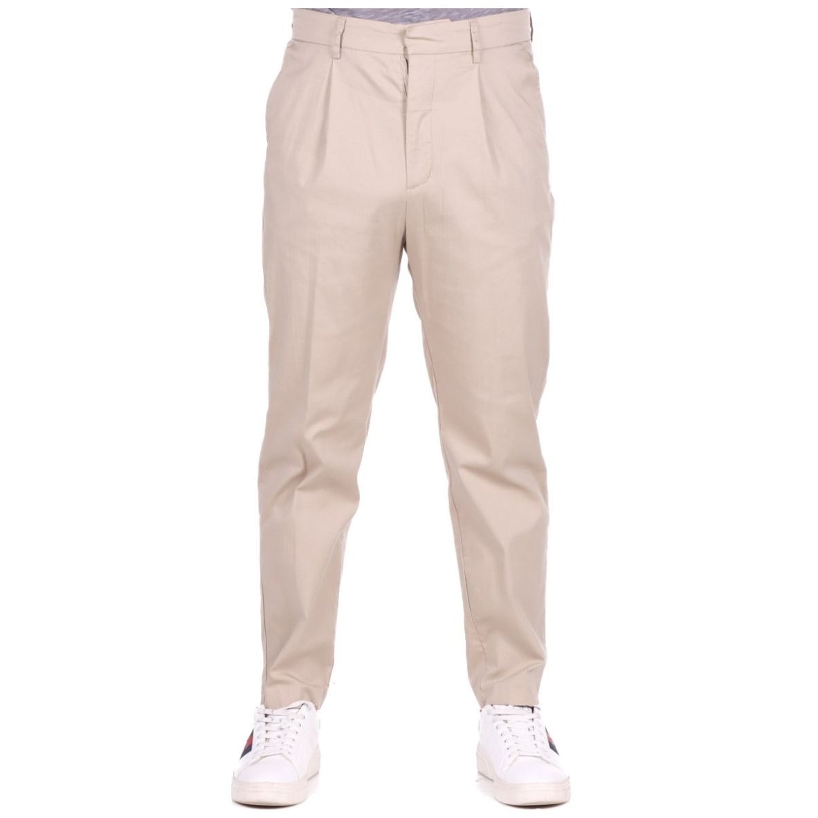 Pantalón Casual de Hombre Bruno Magnani con Pinzas Caqui