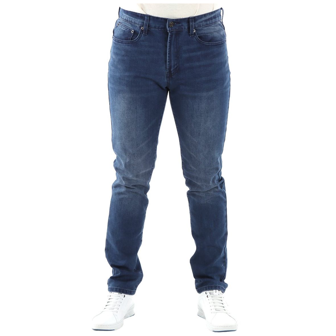 Jeans Slim Straight Fit Hombre Bruno Magnani Oscuro