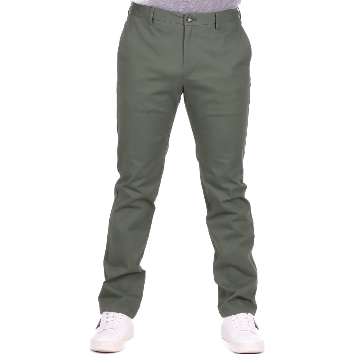 Pantalón Hombre Straight Verde Olivo Bruno Magnani