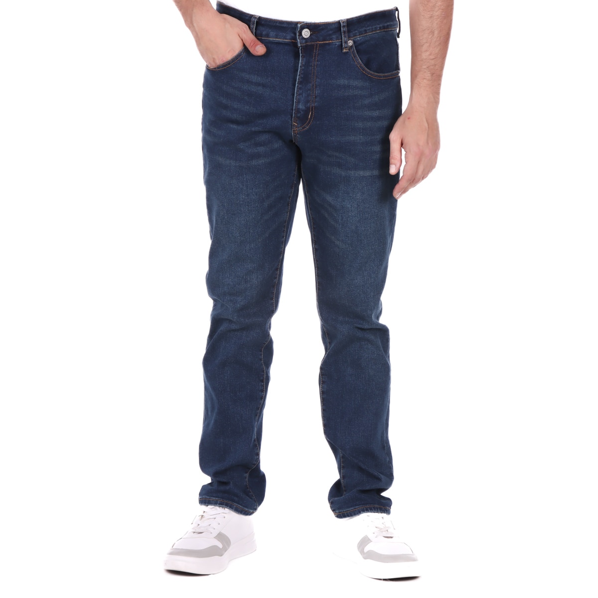 Jeans Hombre Fukka Slim Fit Mezclilla Azul Estirable