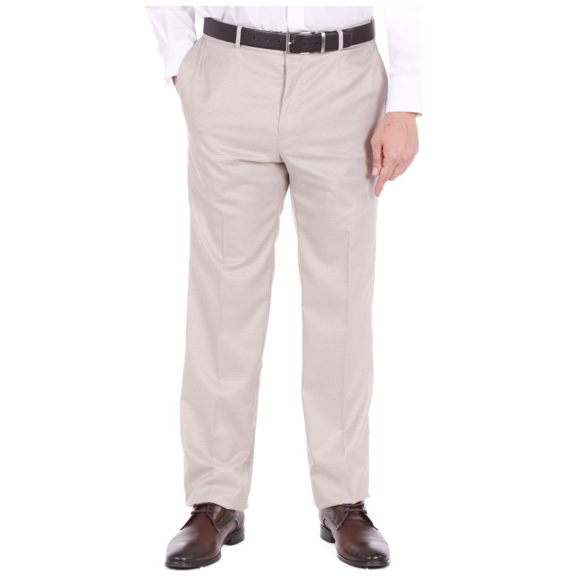 Pantalón John Henry Hombre Sin Pinzas Café Claro