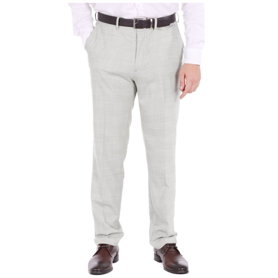 Pantalón Hombre Haggar Stretch Fit Premium Gris Claro