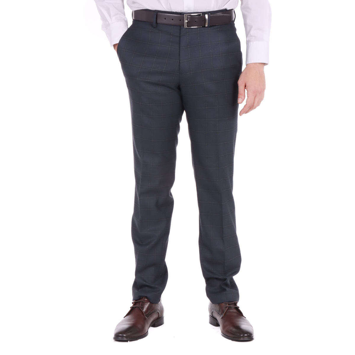 Pantalón Negro Slim Fit Hombre Windowpane Kenneth Cole Reaction