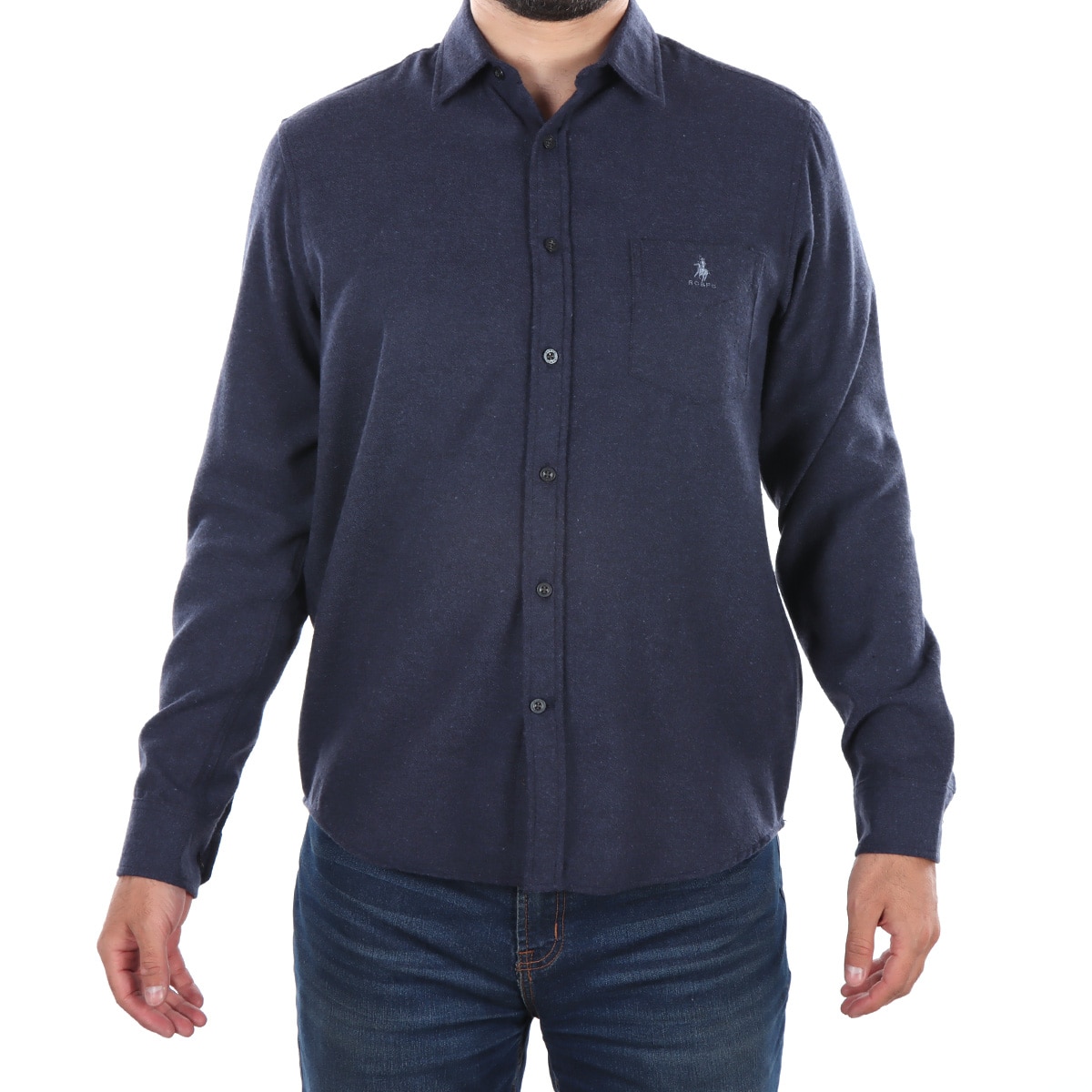 Camisa Hombre Poloclub Manga Larga Regular Fit Casual
